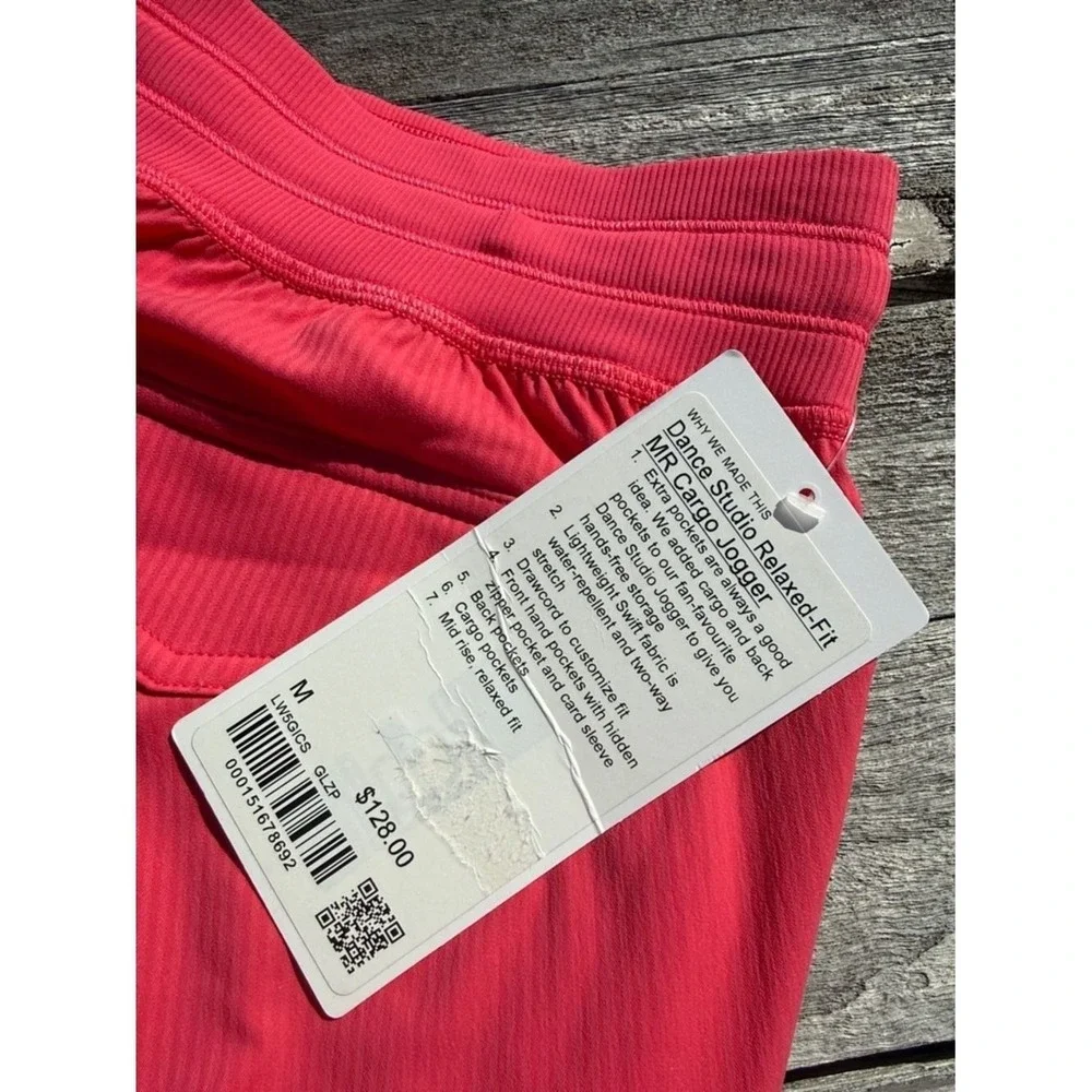 Lululemon Dance Studio Cargo Jogger glazed pink Medium NWT pants scrubs